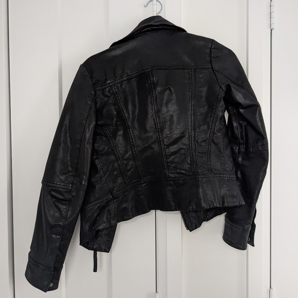 All Saints Bales Leather Jacket - Picture 4 of 7